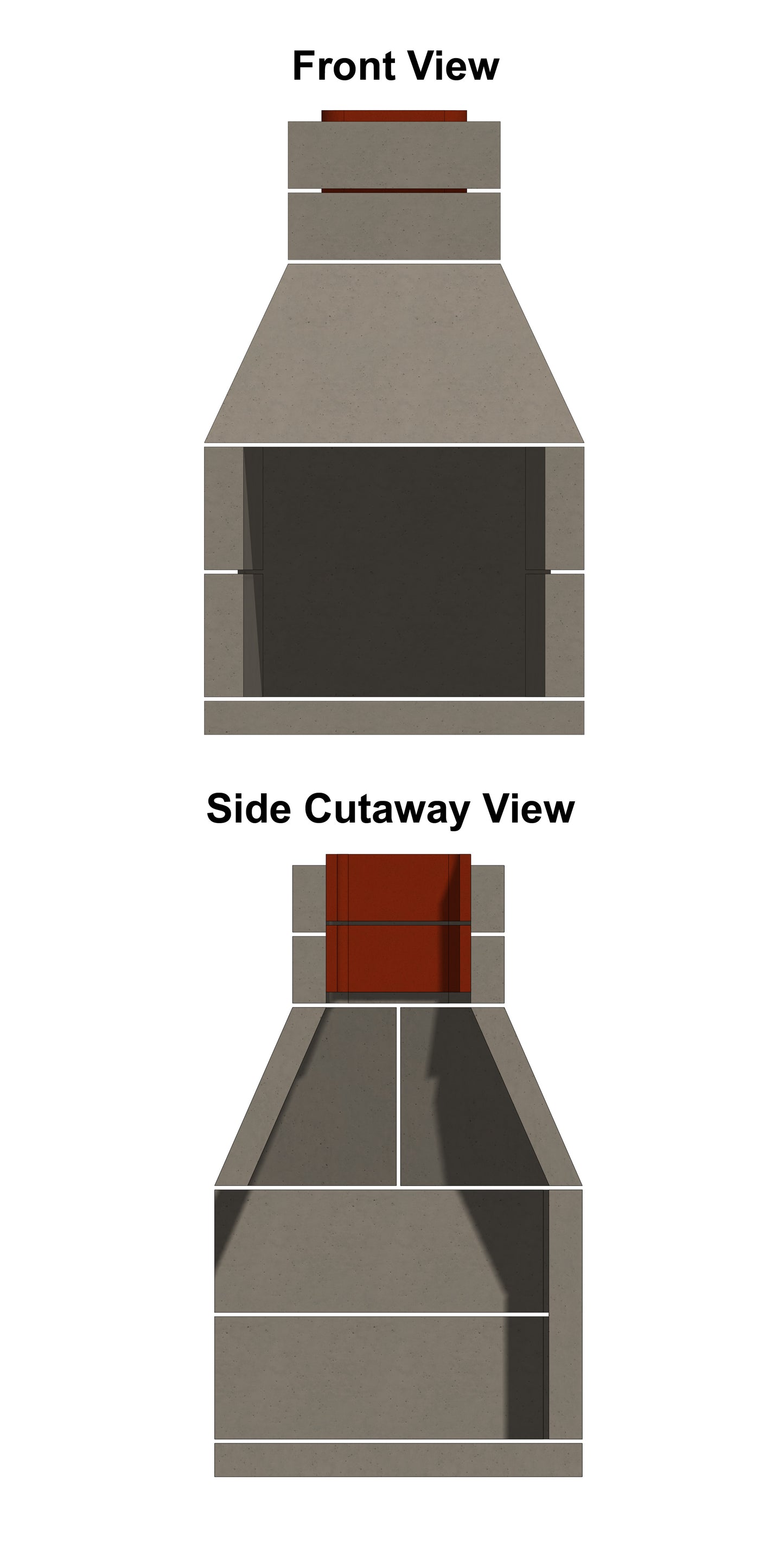 Patio Series Outdoor Fireplace 24" (SA-24PS)