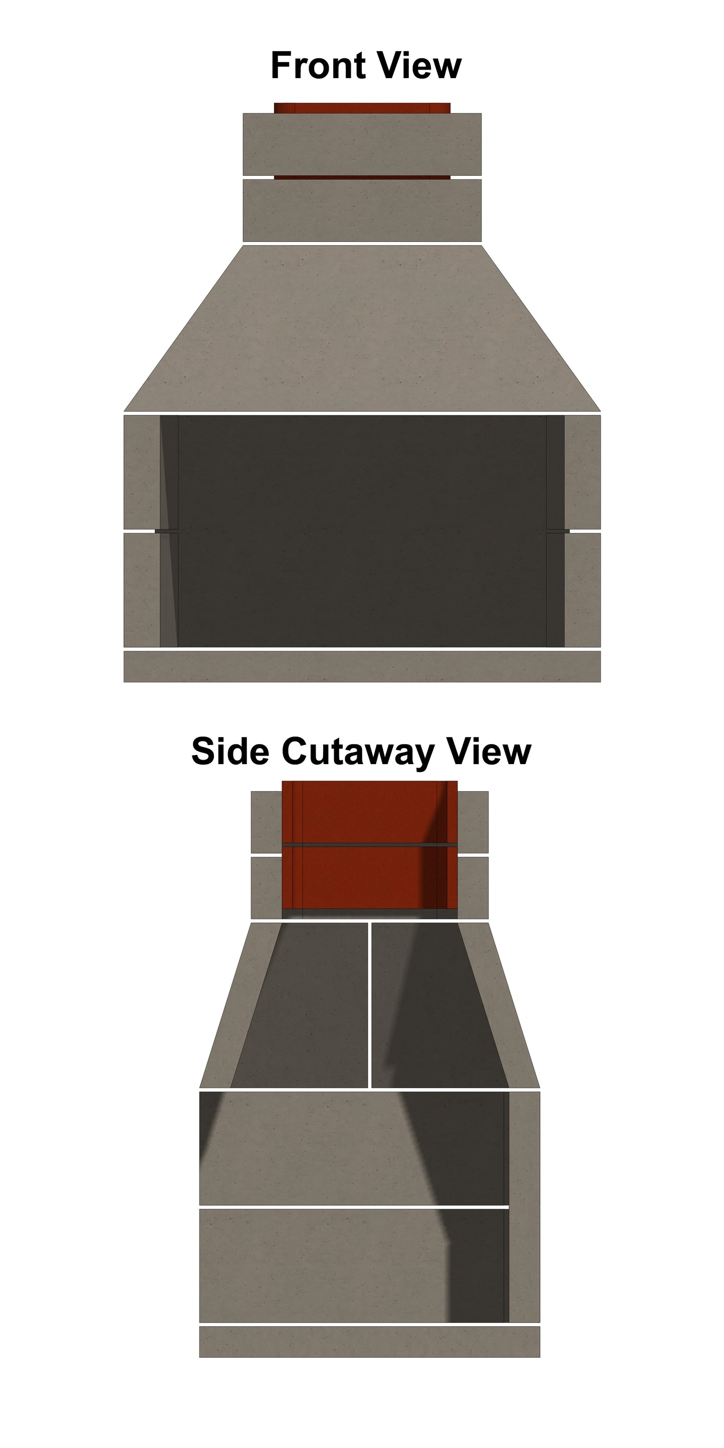 Patio Series Outdoor Fireplace 36" (SA-36PS)