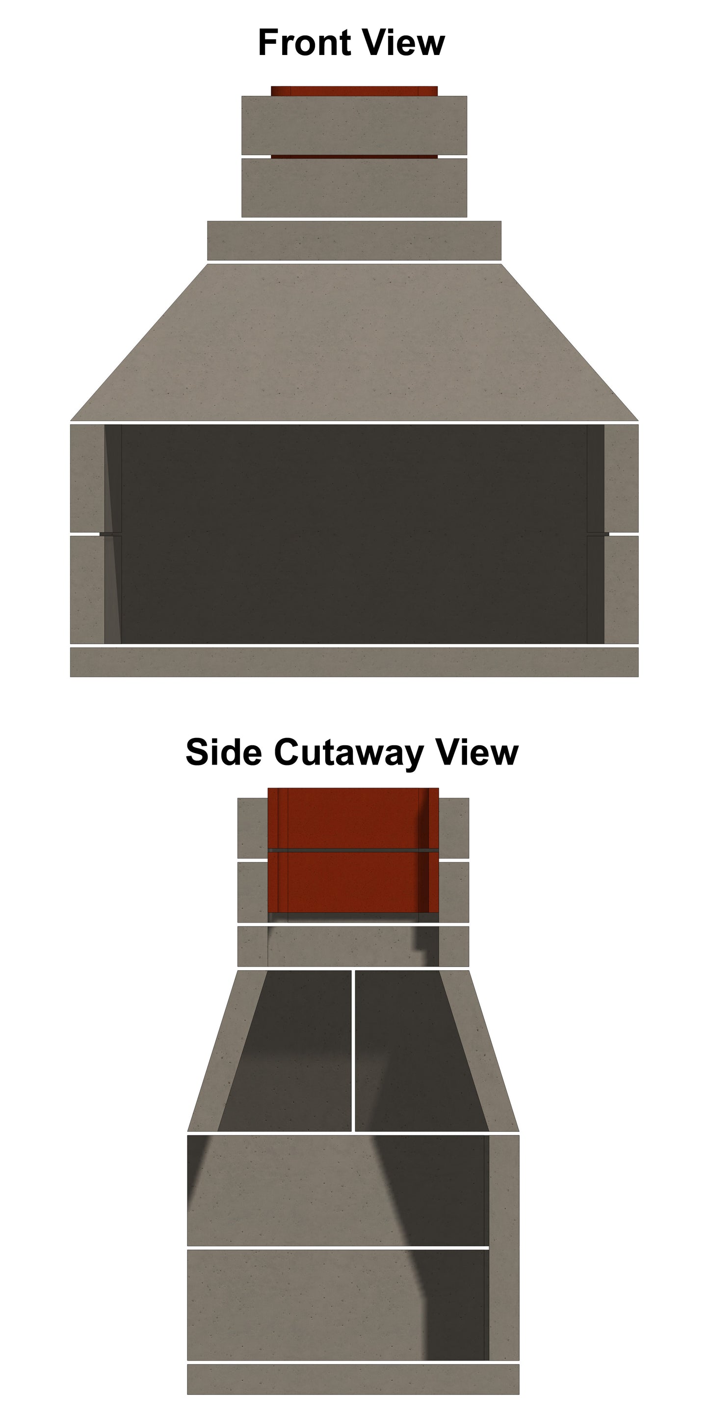 Patio Series Outdoor Fireplace 48" (SA-48PS)