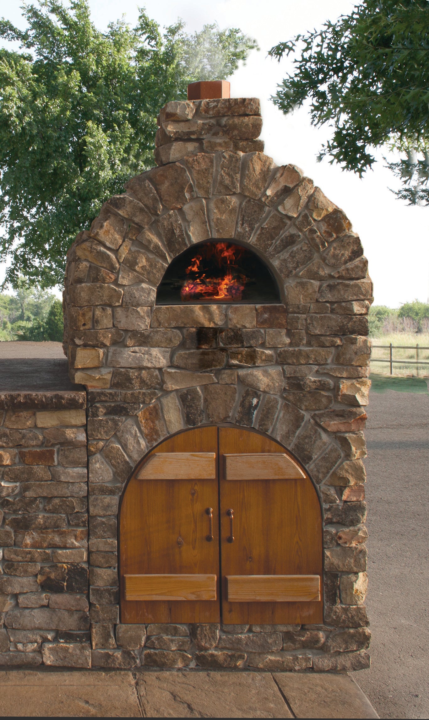 Pizza Oven Cabinets