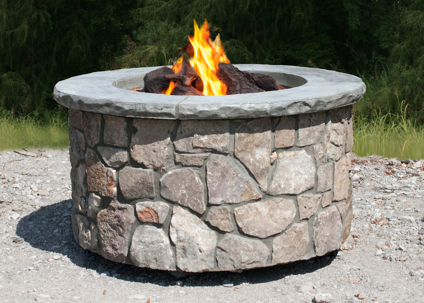 Tall Round Fire Pits Stone Age Manufacturing